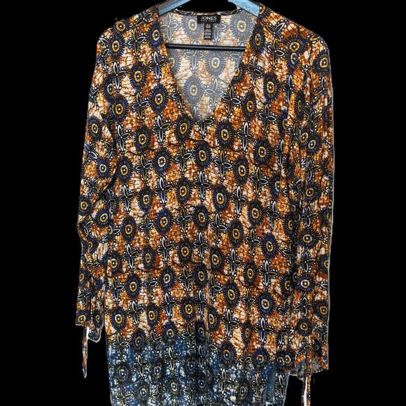 Boho Batik Print Tunic NWOT - Picture 1 of 11